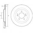 DELPHI BG4563 - Jeu de 2 disques de frein arrière