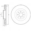 Jeu de 2 disques de frein avant DELPHI [BG4566]