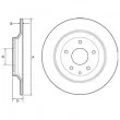 DELPHI BG4567 - Jeu de 2 disques de frein arrière