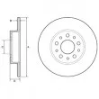 DELPHI BG4655C - Jeu de 2 disques de frein arrière