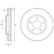 DELPHI BG4678C - Jeu de 2 disques de frein avant