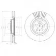 DELPHI BG9073 - Jeu de 2 disques de frein avant