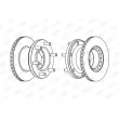 BERAL BCR133A - Jeu de 2 disques de frein avant