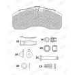 BERAL BCV29253BK - Jeu de 4 plaquettes de frein
