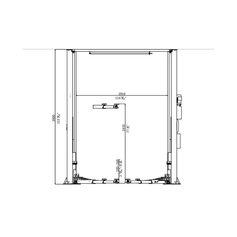 Pont élévateur 2 colonnes EVERT 6214EKZ - Visuel 2