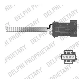 Sonde lambda DELPHI OEM 4164323