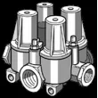 KNORR AE 4434 - Valve de sécurité pour plusieurs circuits