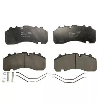 Jeu de 4 plaquettes de frein avant BERAL OEM 0980102570