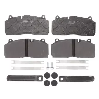 Jeu de 4 plaquettes de frein BERAL OEM 3057009600