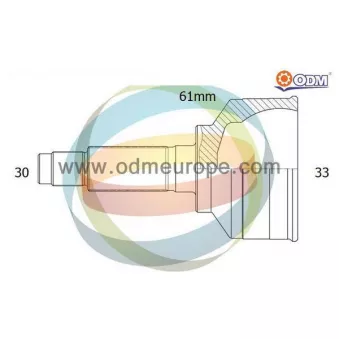 ODM-MULTIPARTS 12-090295 - Embout de cardan avant (kit de réparation)