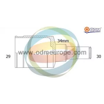 ODM-MULTIPARTS 14-066170 - Embout de cardan avant (kit de réparation)