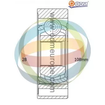 ODM-MULTIPARTS 14-146052 - Embout de cardan avant (kit de réparation)