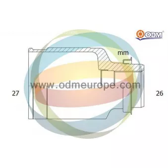 ODM-MULTIPARTS 14-216124 - Embout de cardan avant (kit de réparation)