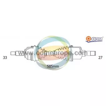 Arbre de transmission ODM-MULTIPARTS 18-003270