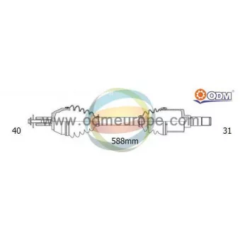 ODM-MULTIPARTS 18-015110 - Arbre de transmission