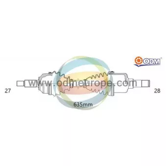 ODM-MULTIPARTS 18-015290 - Arbre de transmission