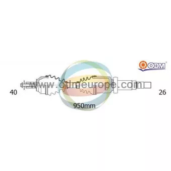 Arbre de transmission ODM-MULTIPARTS 18-016120