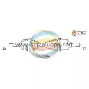 ODM-MULTIPARTS 18-041790 - Arbre de transmission