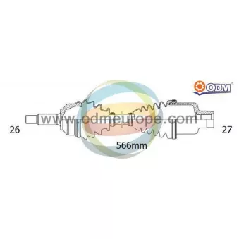 Arbre de transmission ODM-MULTIPARTS OEM 44305SZTG00