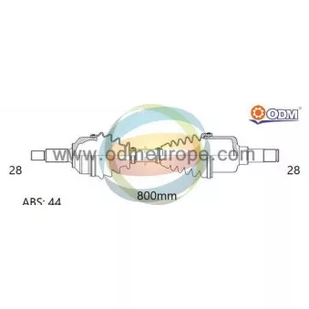 ODM-MULTIPARTS 18-052691 - Arbre de transmission