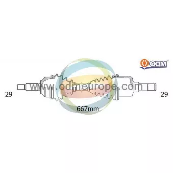 ODM-MULTIPARTS 18-061980 - Arbre de transmission