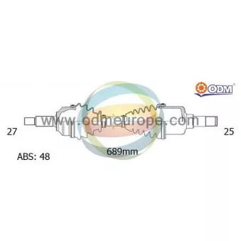 ODM-MULTIPARTS 18-085071 - Arbre de transmission