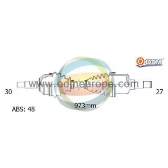Arbre de transmission ODM-MULTIPARTS OEM 49501D4250 Arbre de transmission ODM-MULTIPARTS OEM 49501D4250