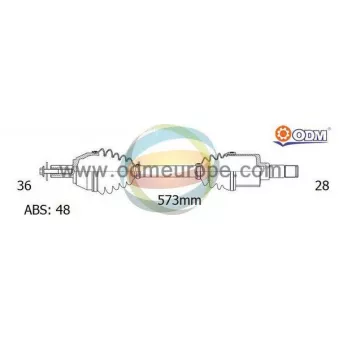 ODM-MULTIPARTS 18-151651 - Arbre de transmission
