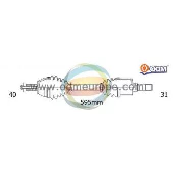 ODM-MULTIPARTS 18-151700 - Arbre de transmission