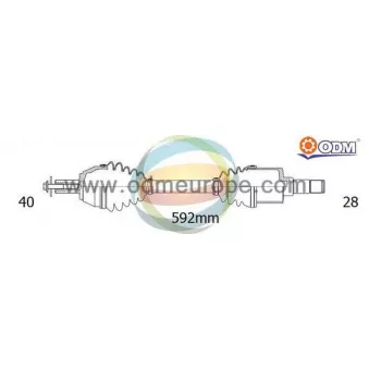 ODM-MULTIPARTS 18-151770 - Arbre de transmission