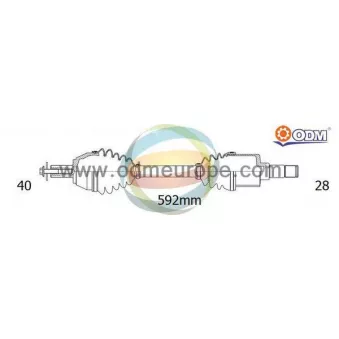 ODM-MULTIPARTS 18-151780 - Arbre de transmission