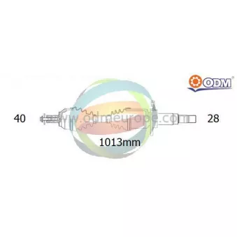 Arbre de transmission ODM-MULTIPARTS 18-152700