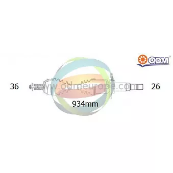 ODM-MULTIPARTS 18-152800 - Arbre de transmission