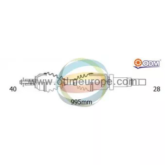 ODM-MULTIPARTS 18-152820 - Arbre de transmission