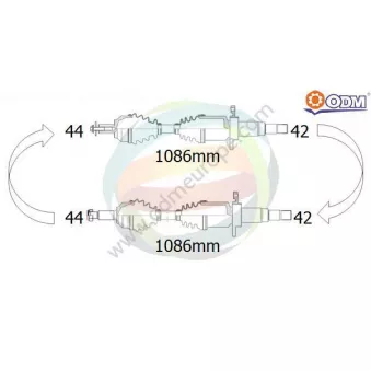 ODM-MULTIPARTS 18-216300 - Arbre de transmission