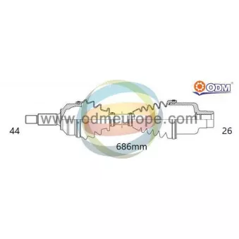 ODM-MULTIPARTS 18-216310 - Arbre de transmission