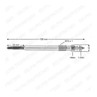 Bougie de préchauffage DELPHI OEM 88900719