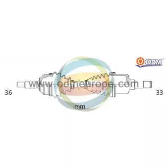 ODM-MULTIPARTS 18-216500 - Arbre de transmission