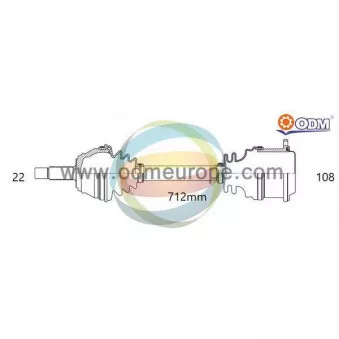 ODM-MULTIPARTS 18-216560 - Arbre de transmission