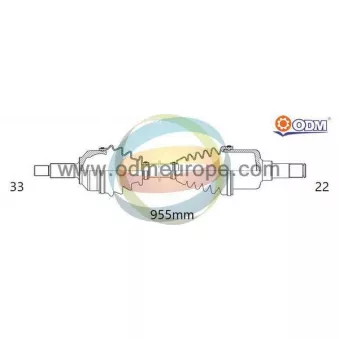 ODM-MULTIPARTS 18-232650 - Arbre de transmission