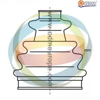 Soufflets de cardan avant ODM-MULTIPARTS 23-990900