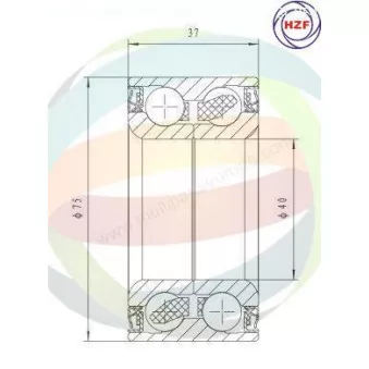Roulement de roue avant ODM-MULTIPARTS 70-010012 pour SCANIA P,G,R,T - series 1.6 i 16V - 90cv
