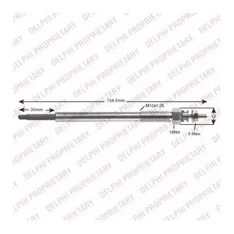 Bougie de préchauffage DELPHI OEM 367102A100