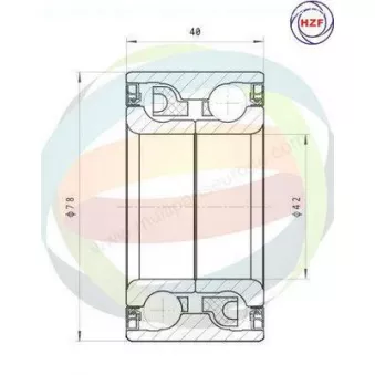 Roulement de roue avant ODM-MULTIPARTS OEM 517202K000