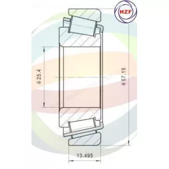 ODM-MULTIPARTS 70-080077 - Roulement de roue arrière