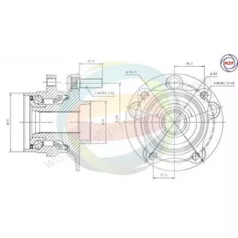 Roulement de roue avant ODM-MULTIPARTS OEM 4351047010