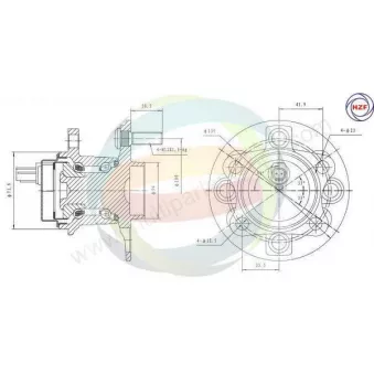 Roulement de roue arrière ODM-MULTIPARTS OEM 424500D060