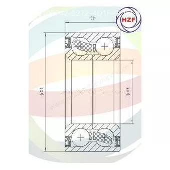 Roulement de roue arrière ODM-MULTIPARTS 70-140003