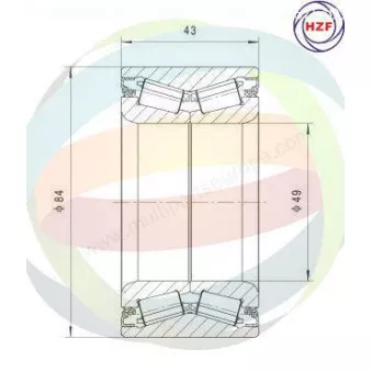 Roulement de roue arrière ODM-MULTIPARTS 70-140016