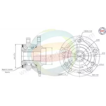 Roulement de roue avant ODM-MULTIPARTS 70-210065 pour MAN LION´S STAR 2.0 TDI 4motion - 150cv